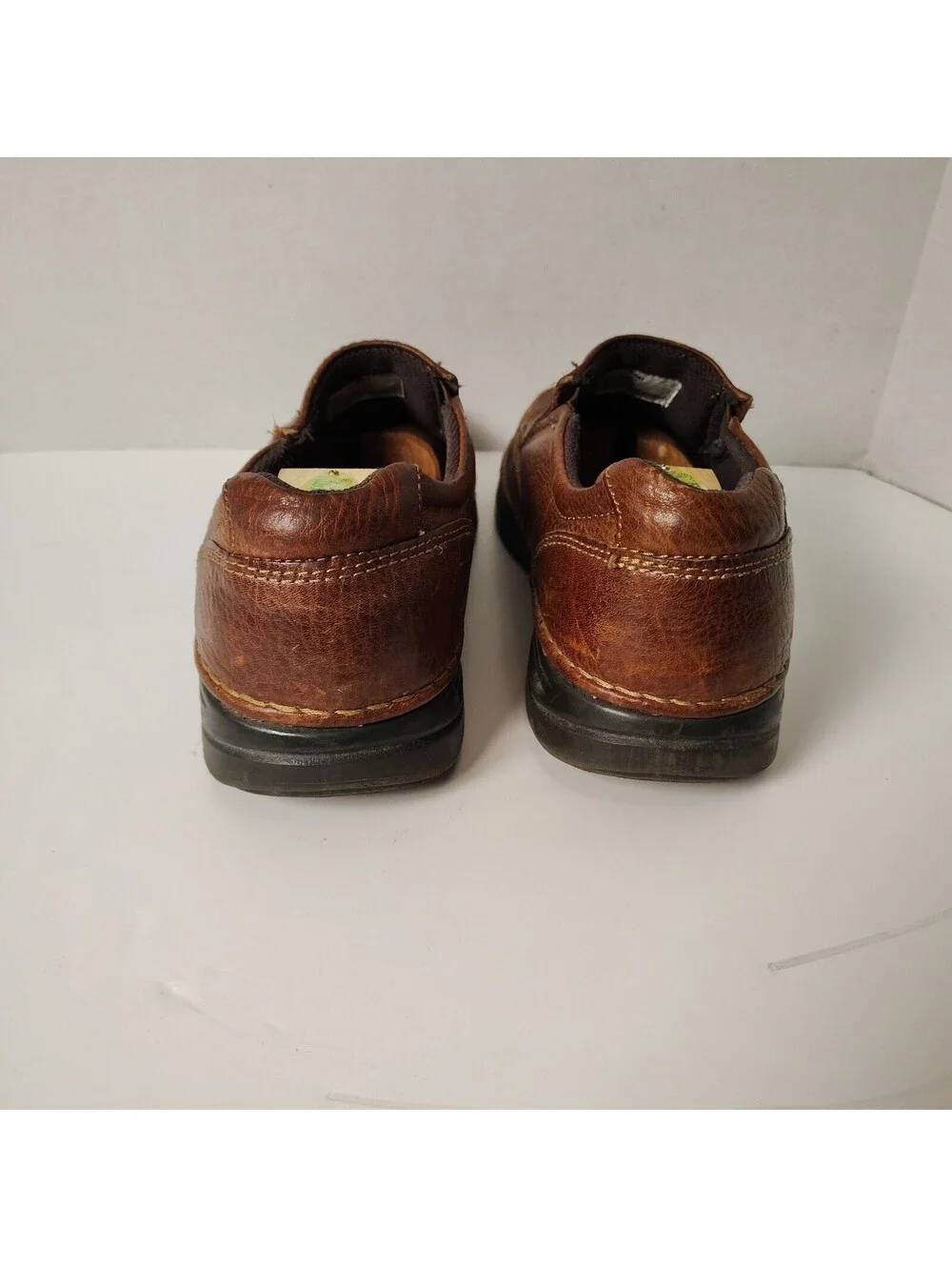 G H Bass Men's Brown Leather Slip-On Shoes Size 11